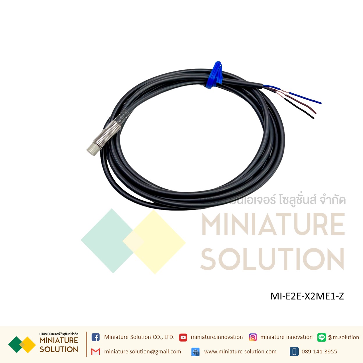 OMRON Proximity Sensor เซ็นเซอร์จับโลหะ ระยะจับ 2/10/14 มิล SIZE 8/18mm/M8 ไฟเลี้ยง 12-24 VDC PNP/NPN-NO