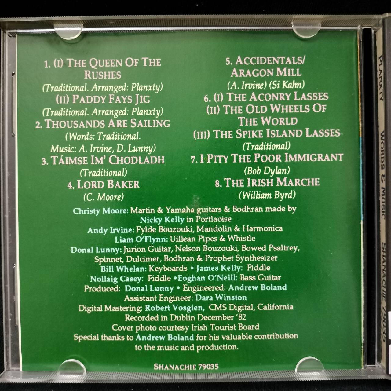 Planxty – Words & Music / ไม่ระบุ / ปกในมีจุดเหลือง / แผ่นสวย