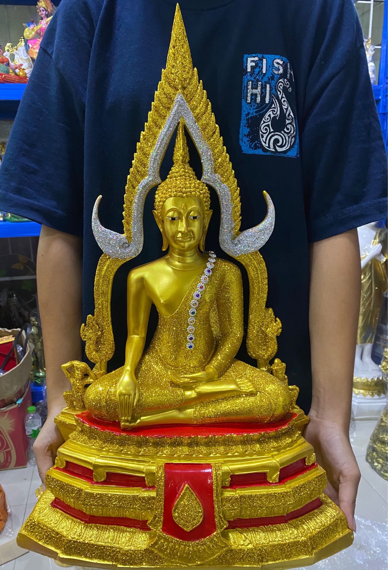 พระพุทธชินราช กว้าง15นิ้ว สูง24นิ้ว