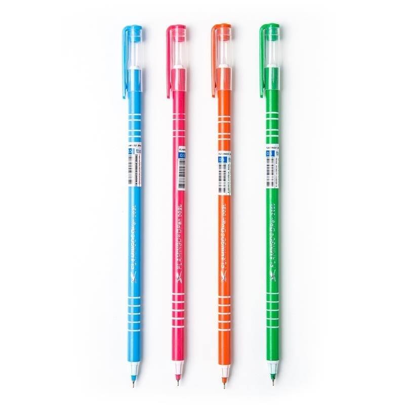 ปากกาลูกลื่น 0.5มม. น้ำเงิน (แพ็ค50ด้าม) ฟลามิงโก้ D02L