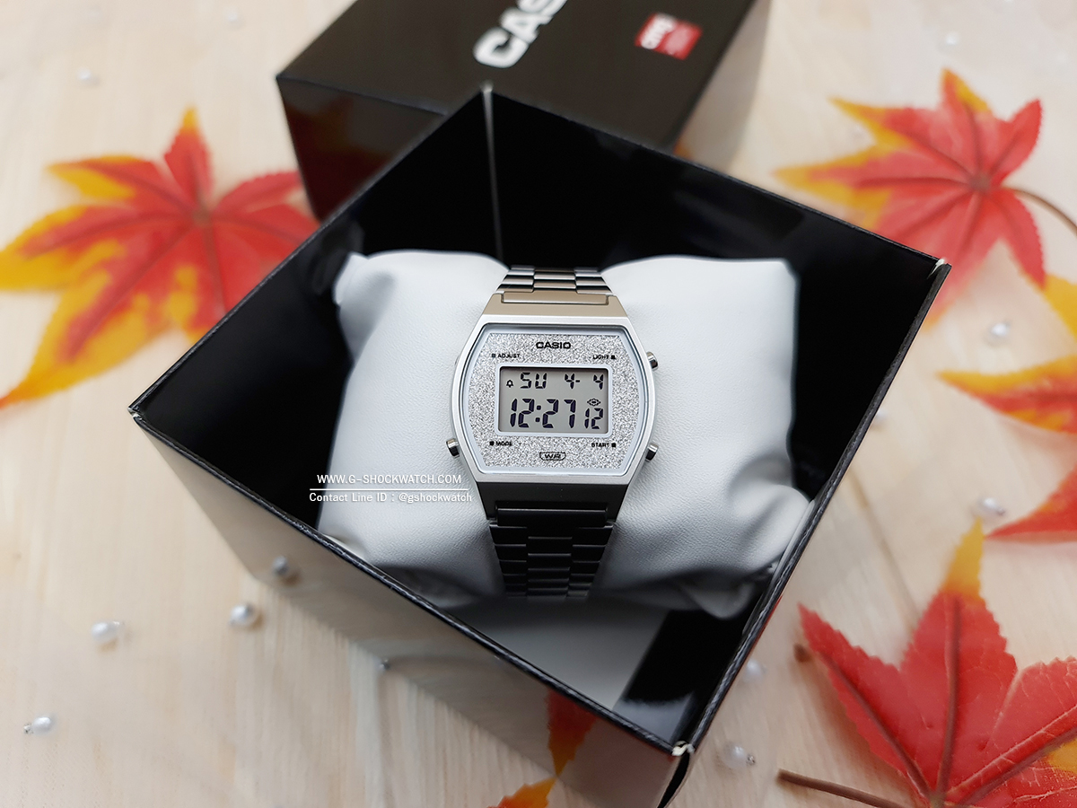 CASIO นาฬิกาข้อมือ นาฬิกากันน้ำ นาฬิกาของแท้ ประกันศูนย์ CMG 1 ปี รุ่น B640WDG-7A