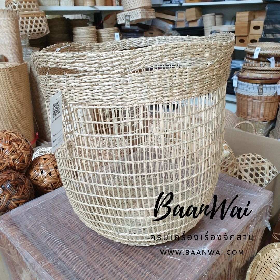 ตะกร้าใส่ต้นไม้ ตะกร้าสาน ตะกร้าใส่ของ