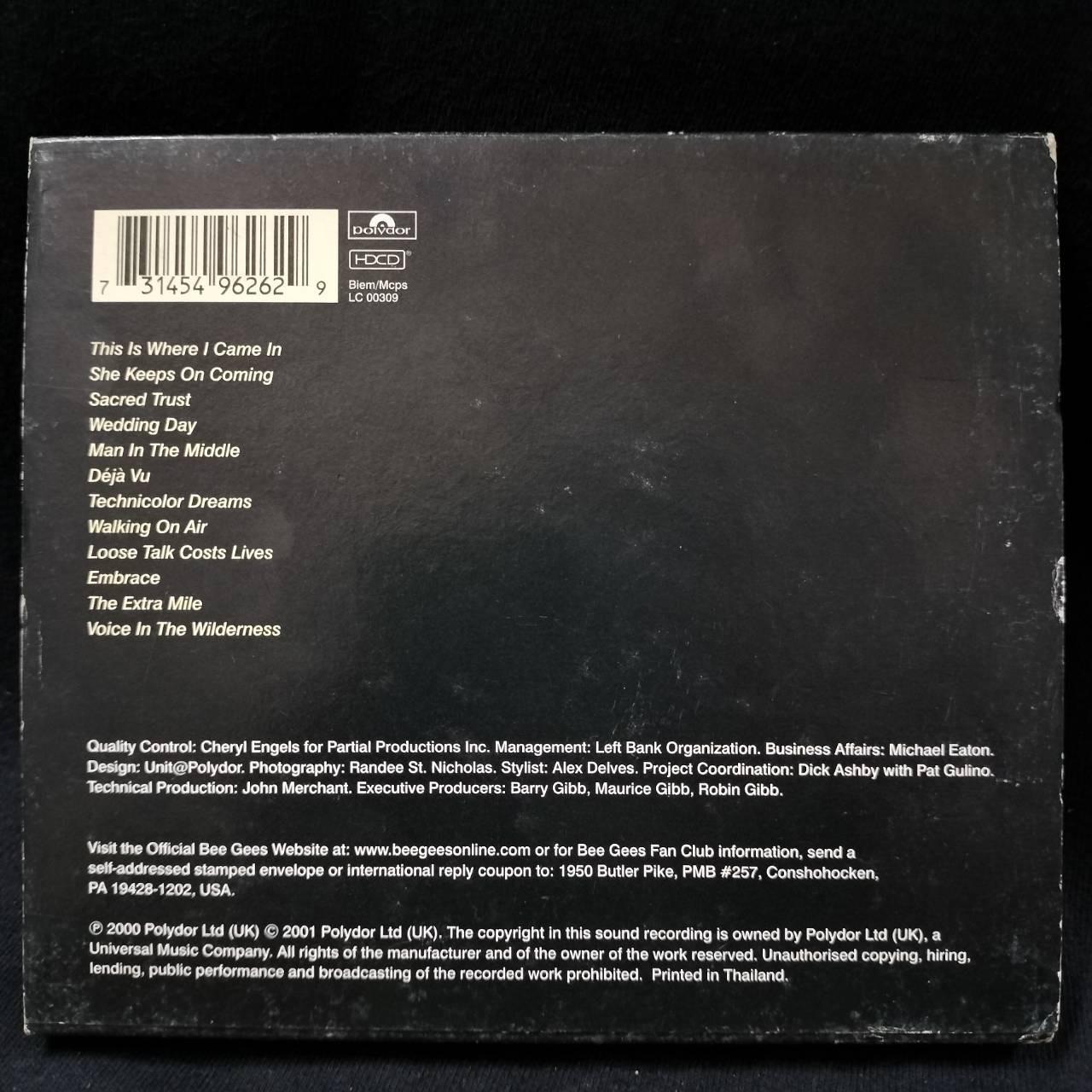 Bee Gees – This Is Where I Came In / THAILAND / กล่องสวมเก่าเก็บ / HDCD / แผ่นดี