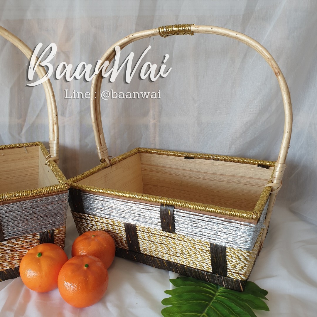 กระเช้า Code-005 VIP ทรงเหลี่ยม