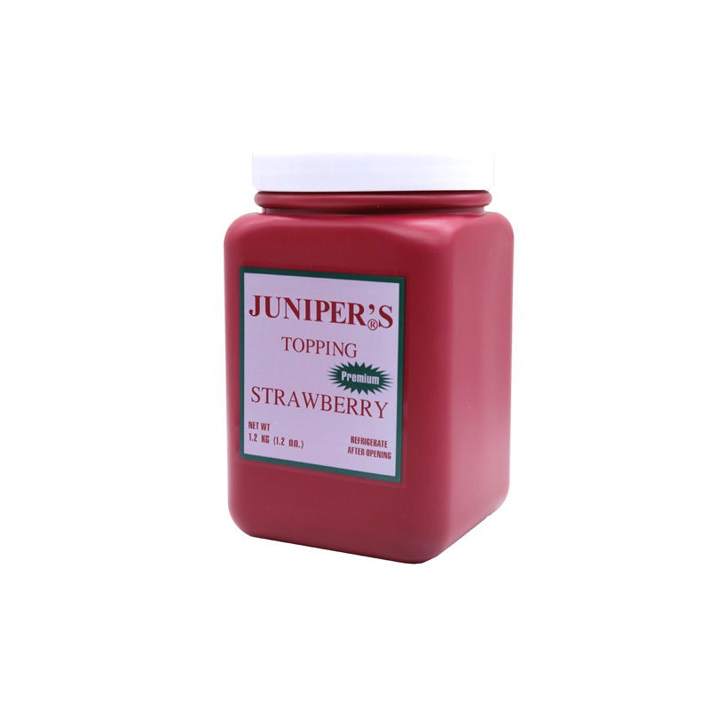 สตอเบอร์รี่ ท็อปปิ้ง ตรา Juniper Strawberry Topping ขนาด 1.2 kg. (05-2764)