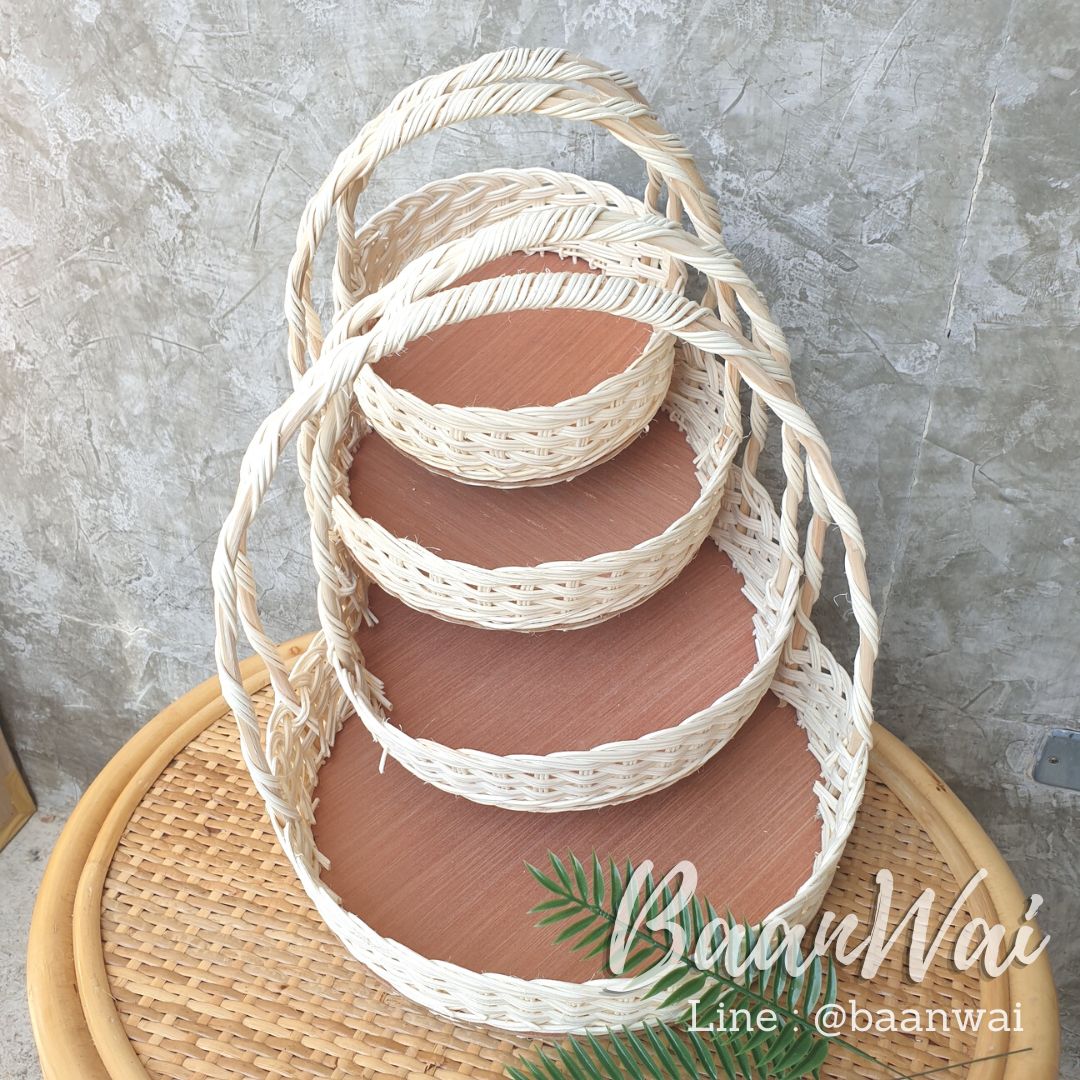 กระเช้า Code-006 ขนมเค้ก ทรงกลม