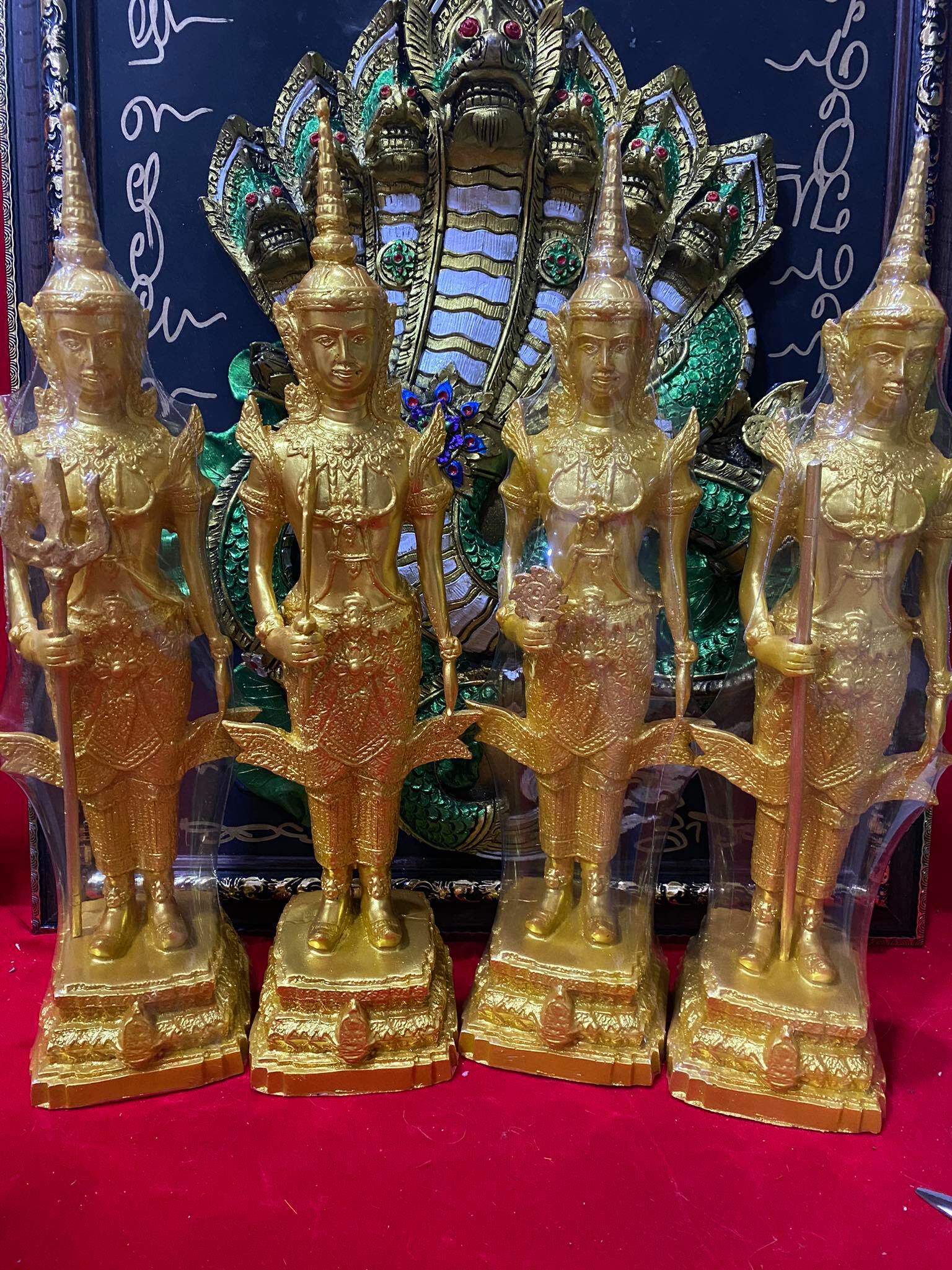 ท้าวจตุโลกบาล ทั้ง 4 ท้าวมหาราช สูง 15 นิ้ว ราคารวม4องค์ค่ะ
