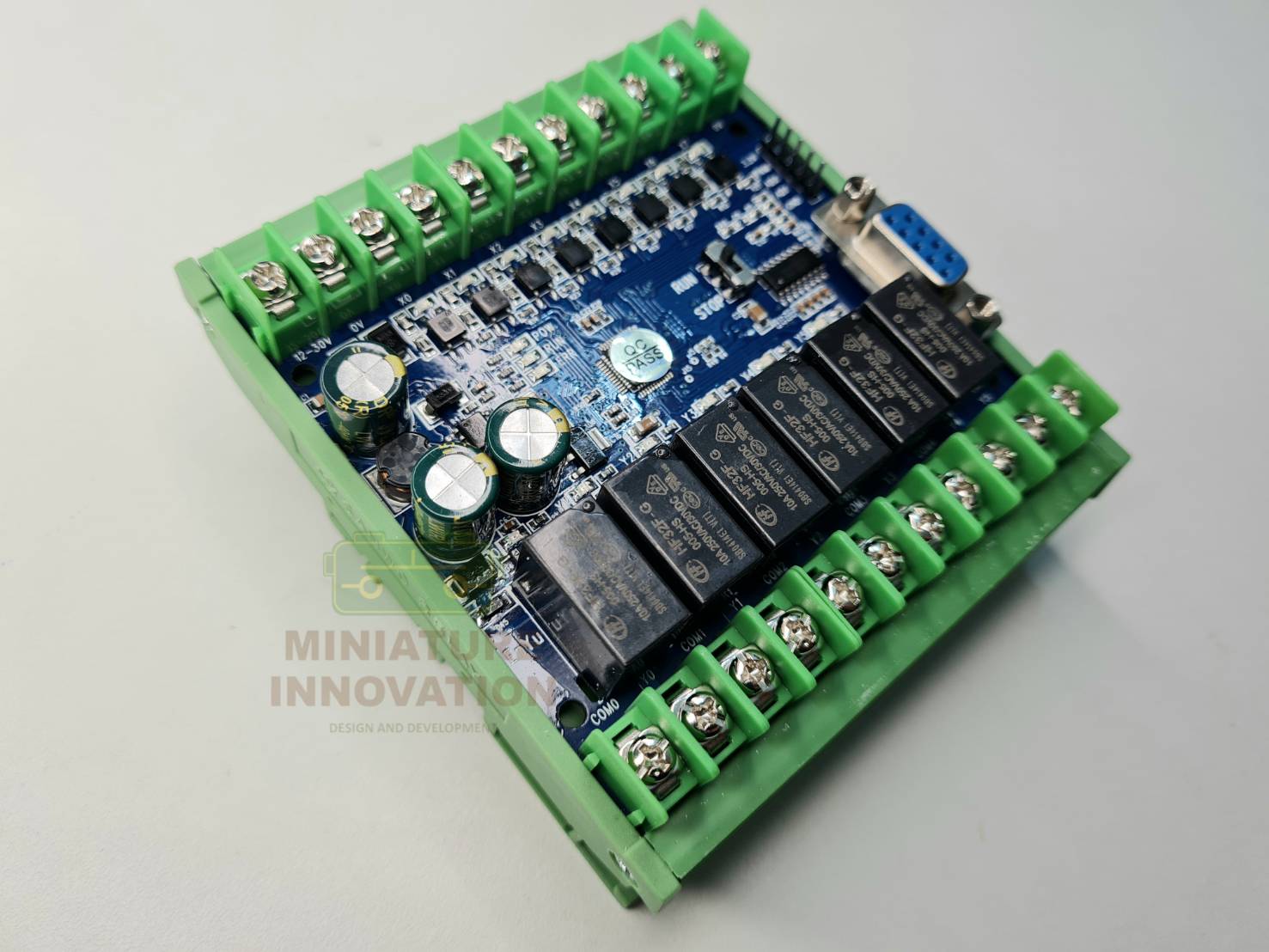 PLC FX2N - (MR-MT) บอร์ดควบคุมการตั้งโปรแกรมใช้ในงานอุตสาหกรรม พร้อมฐานยึด