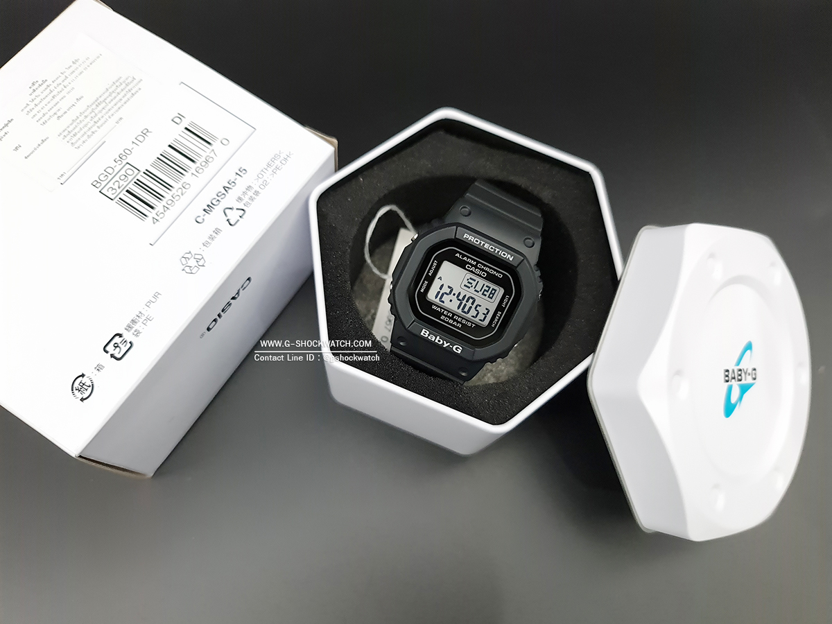 CASIO BABY-G นาฬิกาข้อมือ นาฬิกากันน้ำ นาฬิกาของแท้ ประกันศูนย์ CMG 1 ปี รุ่น BGD-560-1D