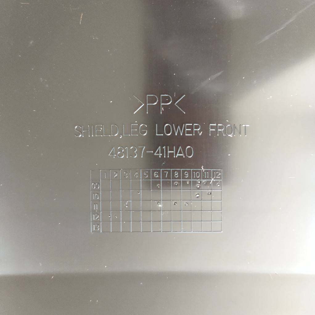 48137-41HA0-291 บังลมหน้า ตัวล่าง (สีดำ) สำหรับรุ่น Jelato 125 อะไหล่แท้ SUZUKI