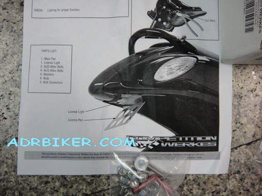 ท้ายสั้น ยี่ห้อ Competiton werkes สำหรับ Hayabusa 08-17