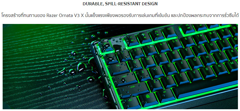 คีย์บอร์ดเกมมิ่ง Razer Gaming Keyboard Ornata V3 X TH