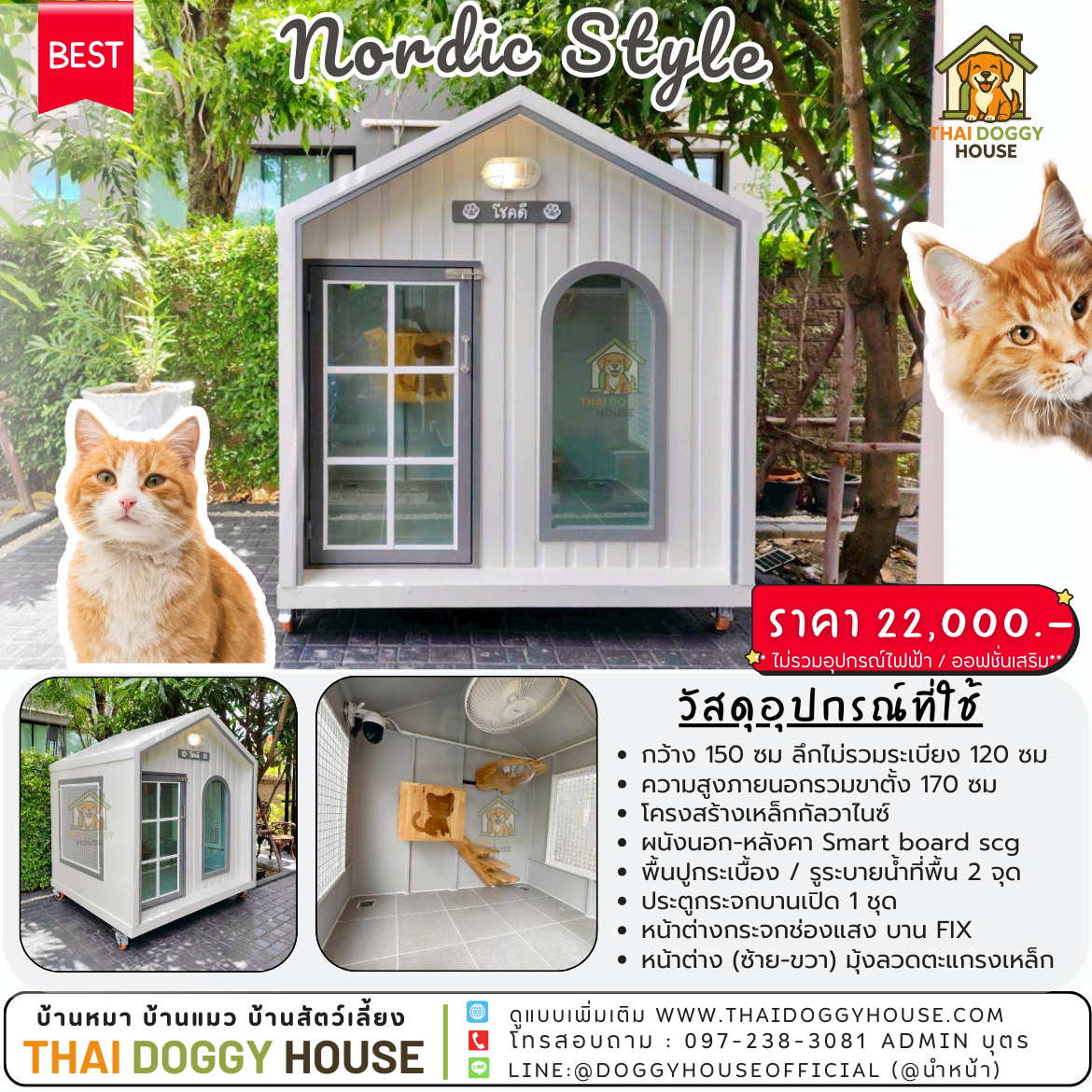 🏡บ้านแมว “โชคดี” 𝙉𝙤𝙧𝙙𝙞𝙘 𝙈𝙞𝙣𝙞𝙢𝙖𝙡 𝙎𝙩𝙮𝙡𝙚 🐈🌥️✨