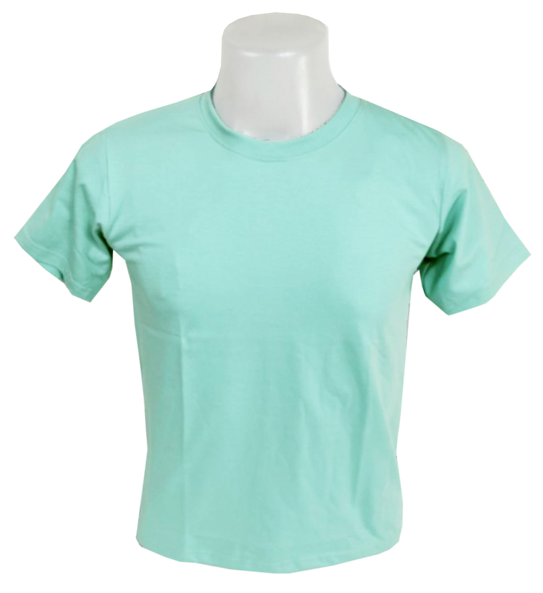 เสื้อยืด คอกลม สีเขียวมิ้นท์