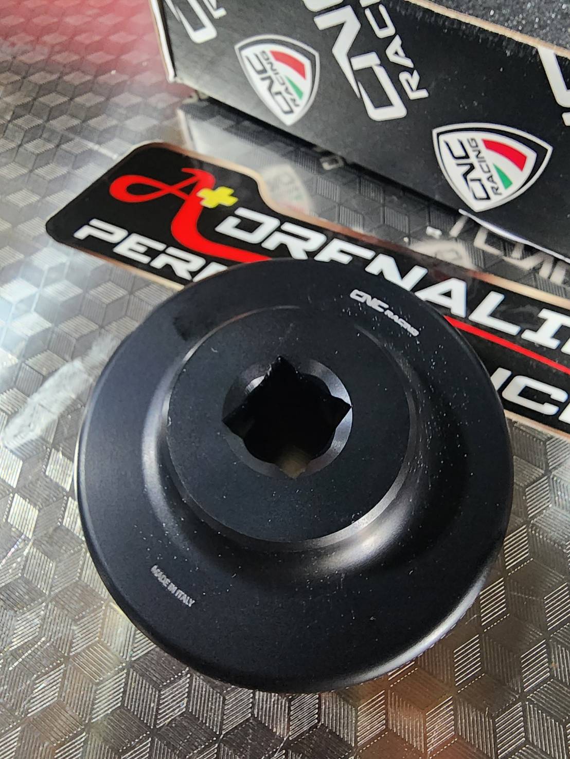 ลูกบล๊อค CNCracing สำหรับถอดล้อ ducati proarm น๊อตดาว12แฉก 55mm ดุมใหญ่ Panigale 1199