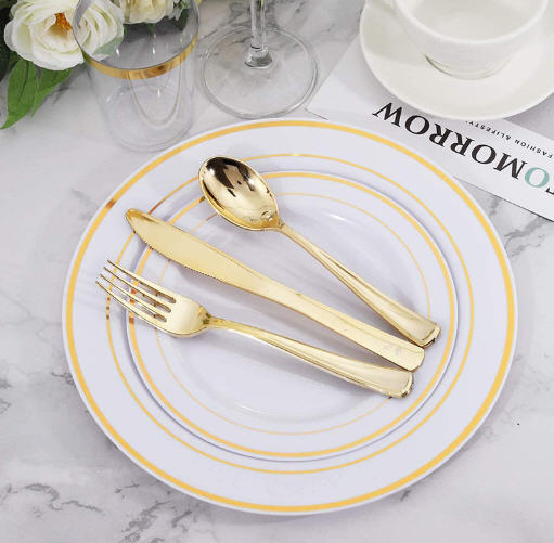 ช้อนส้อมมีด,ช้อนส้อมมีดพลาสติก,ใช้แล้วทิ้ง