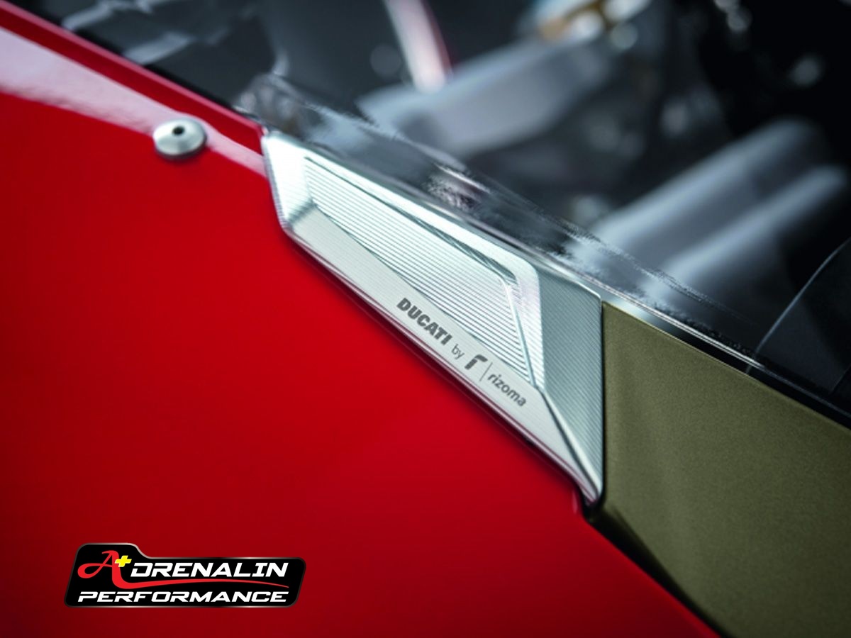 ducati performance ตัวอุดกระจก by Rizoma สีเงิน สำหรับ panigale V4 ทุกปี