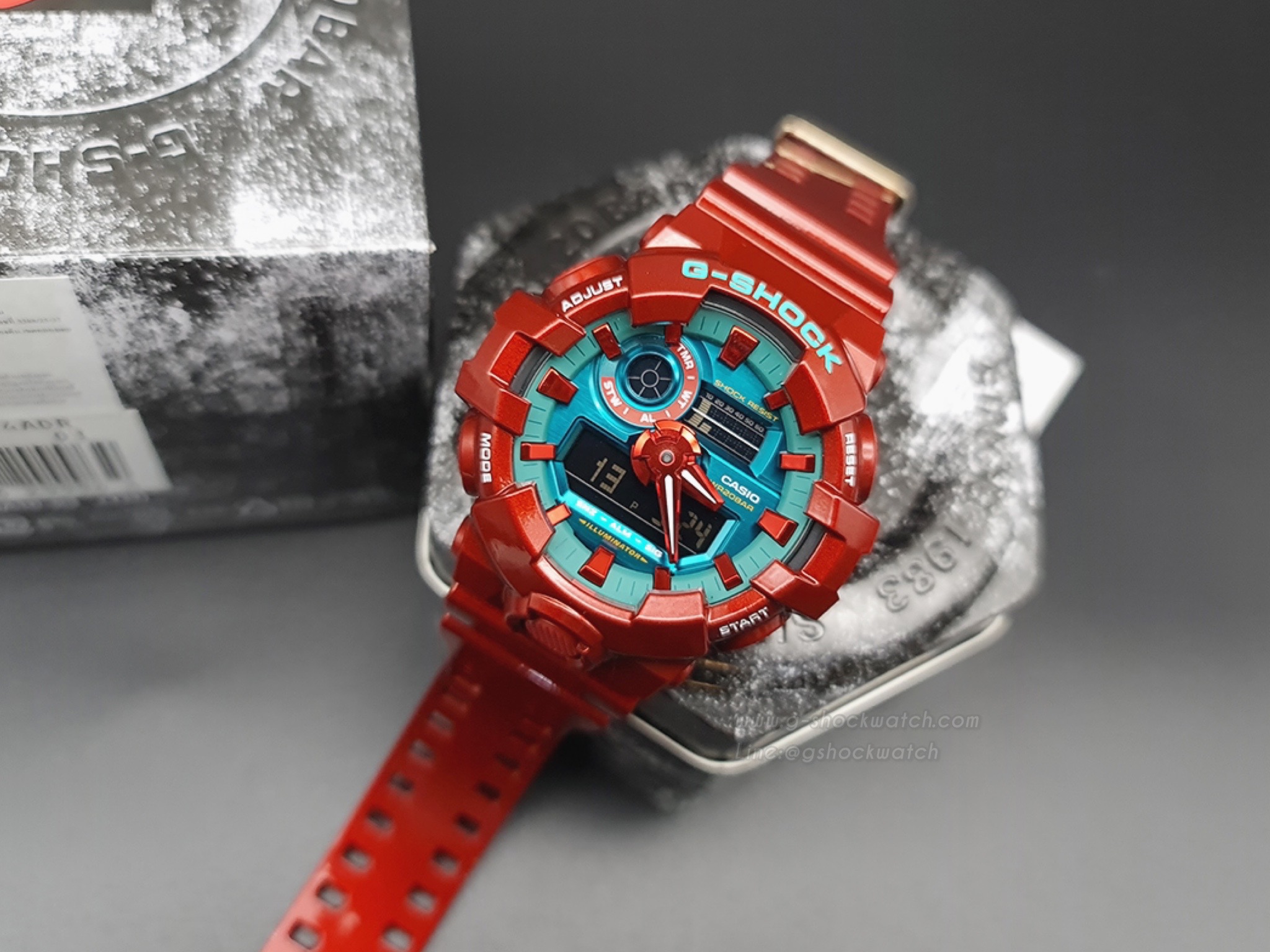 CASIO G-SHOCK นาฬิกาข้อมือ นาฬิกากันน้ำ นาฬิกาของแท้ ประกันศูนย์ CMG 1 ปี รุ่น GA-700DBR-4A