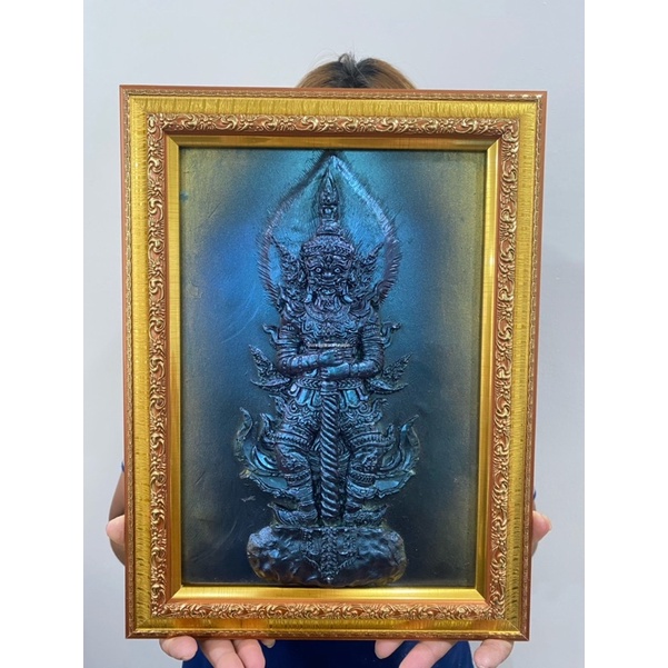 กรอบท้าวเวสสุวรรณ กว้าง11นิ้ว สูง15นิ้ว เลือกสีได้เลยนะคะ