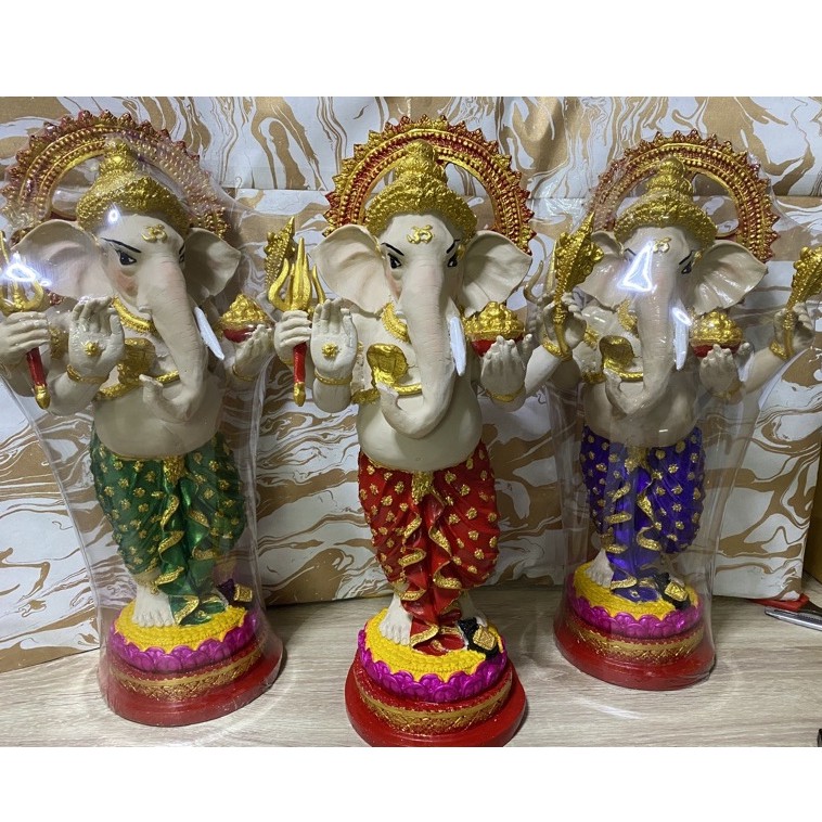 พระพิฆเนศ องค์ยืนใหญ่สูง25นิ้ว ฐานบัว