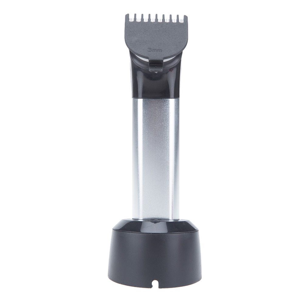 Kemei ปัตตาเลี่ยนตัดผมไร้สายแบบชาร์จ KM-3006A ใบมีดสแตนเลส มอเตอร์ Pd Alloy มีแบตสำรอง พร้อมหวีรองตัดและแท่นวาง - สีดำ