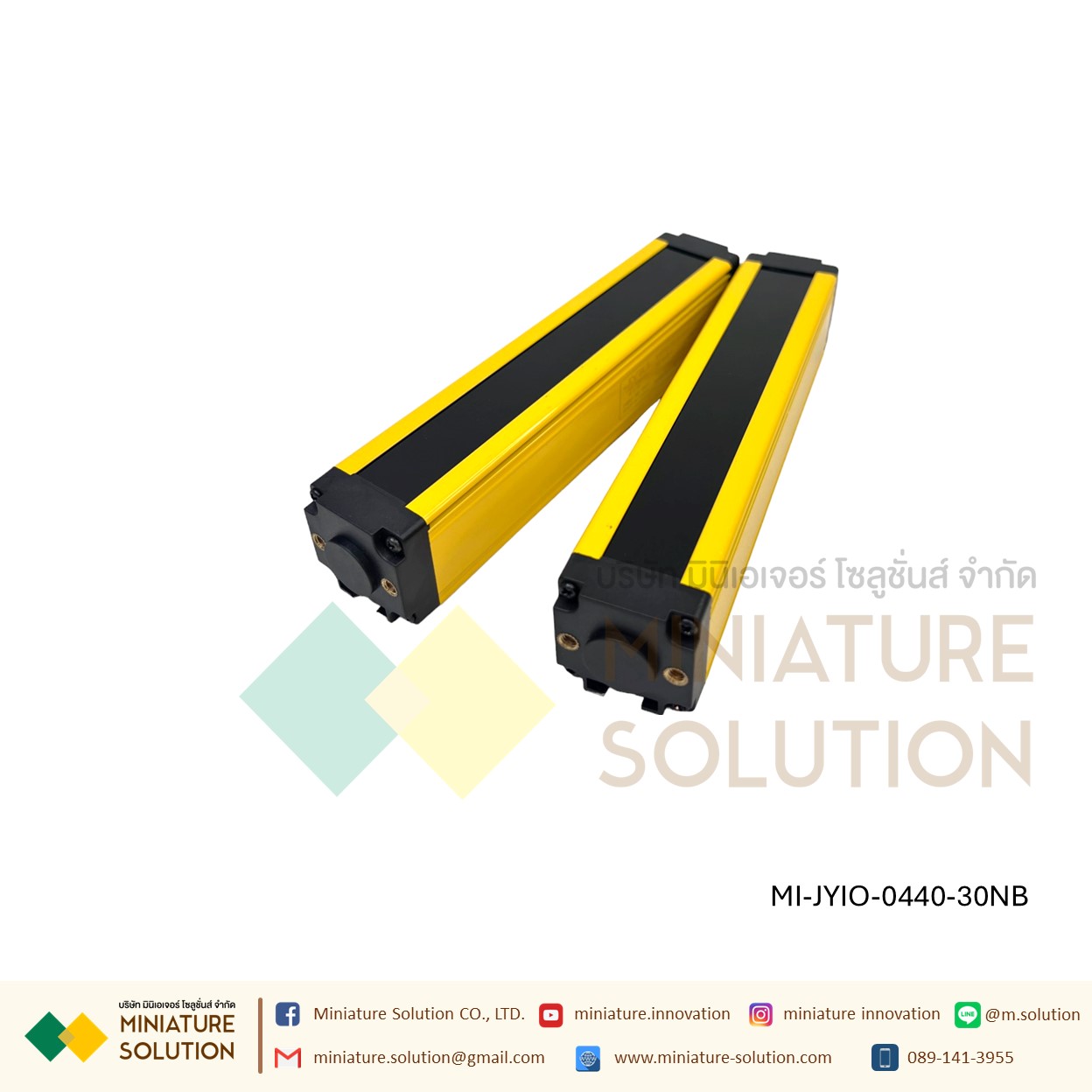 ม่านแสงนิรภัย Sensor Switch Safety Grating Security Device DC24V ระยะ 3 เมตร ลำแสง 4/6/10/12 ระยะห่าง 40 มม.