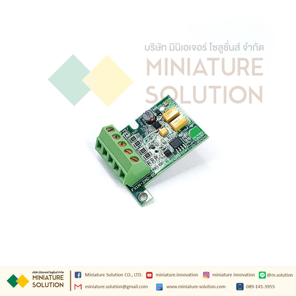 การ์ดขยาย MITSUBISHI Analog input expansion board PLC MODEL: FX1N-2AD-BD