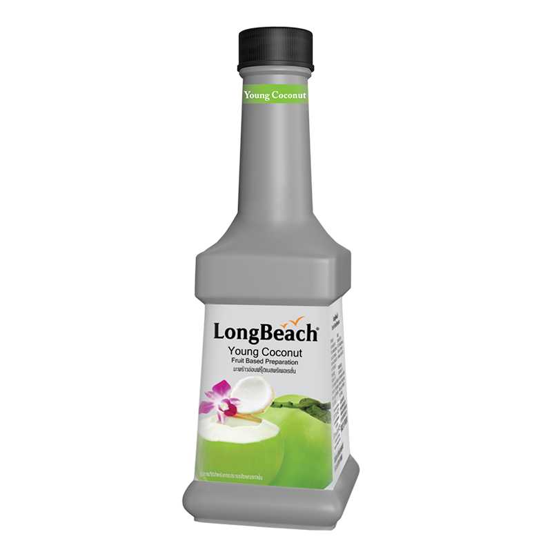 Longbeach Fruit Puree Young Coconut ลองบีชเพียวเร่ มะพร้าวอ่อน 900 ml. (05-8936)
