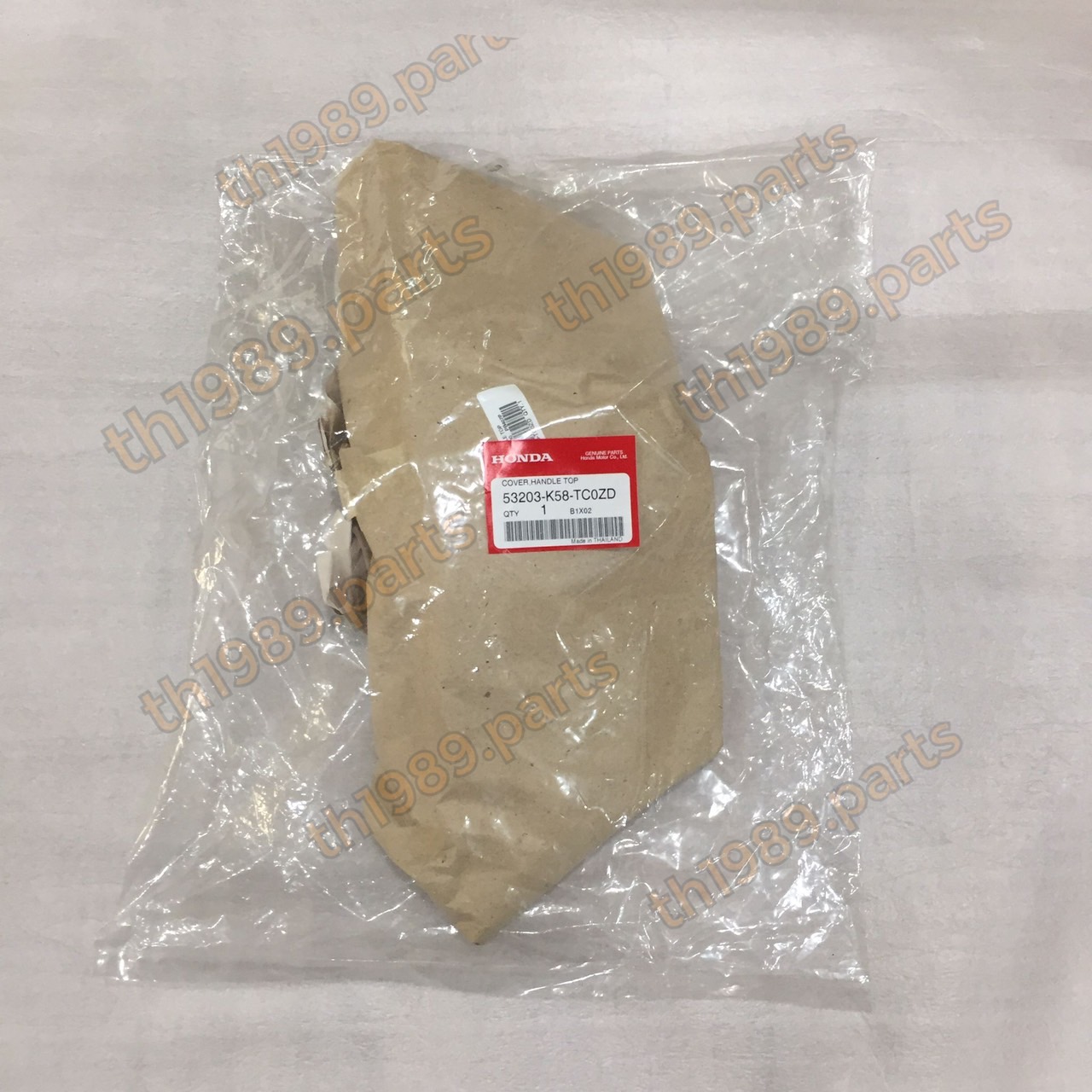 53203-K58-TC0ZD ฝาครอบแฮนด์ตัวบน WAVE110I 2019-2021 รถสีน้ำเงิน-ดำ อะไหล่แท้ HONDA