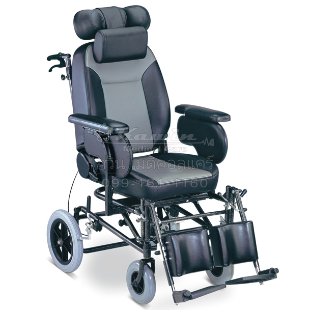 รถเข็นคนไข้ พนักพิงสูง ปรับเอนนอนได้ **จัดส่งฟรีทั่วประเทศ**