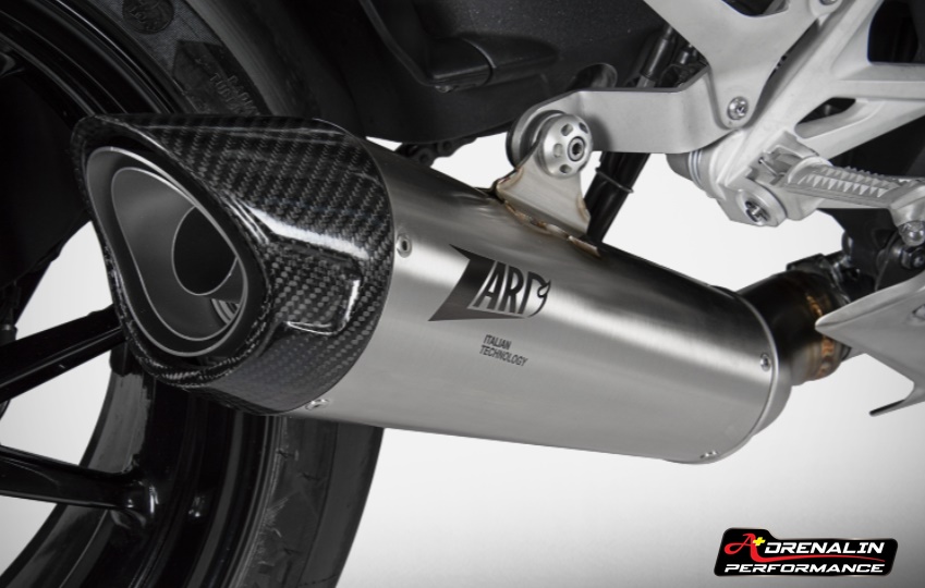 ท่อ Zard สลิปออน ปลายเดี่ยว Racing สำหรับ Speed triple 1200 2022+ rr/rs ถอดหม้อพักกลาง (For Exhibition only)