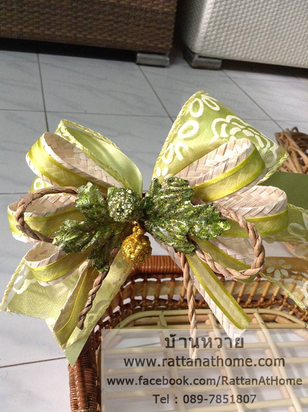 "งานตัวอย่าง" รับทำโบว์ติดกระเช้า โบว์ติดของชำร่วย โบว์ของขวัญ โบว์รางวัล โบว์ประกวด โบว์ติดรางวัล