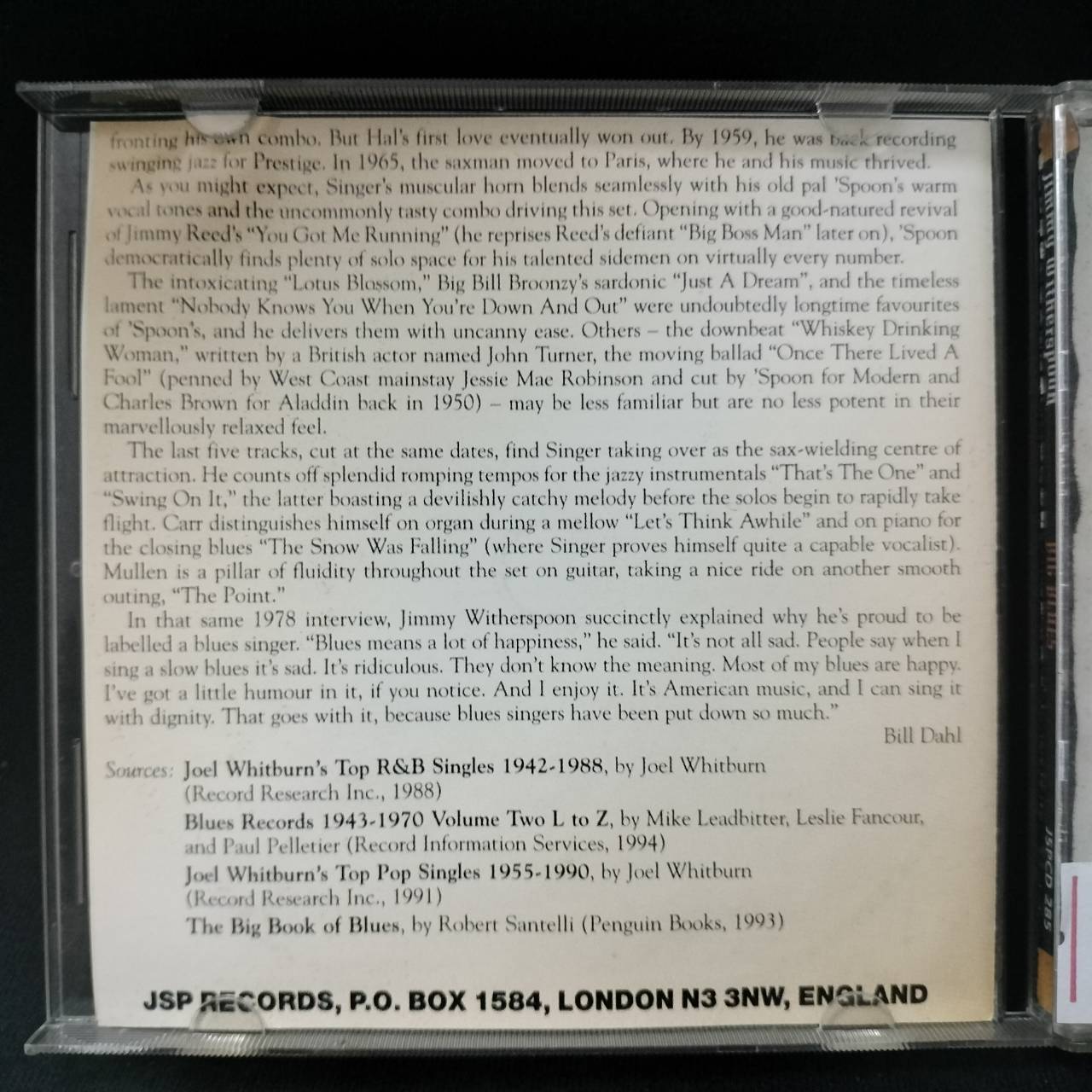 Jimmy Witherspoon – Big Blues / ไม่ระบุ / มีรอยบ้าง