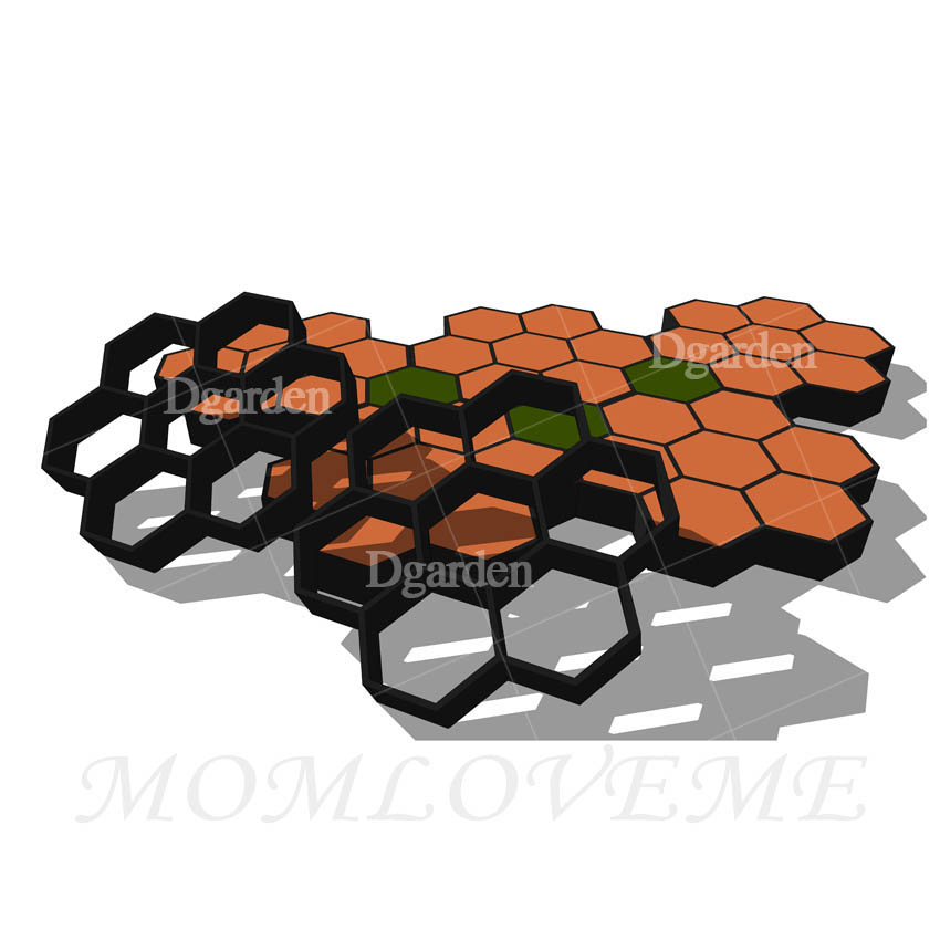 แม่พิมพ์ทางเดิน ลายรังผึ้ง D5