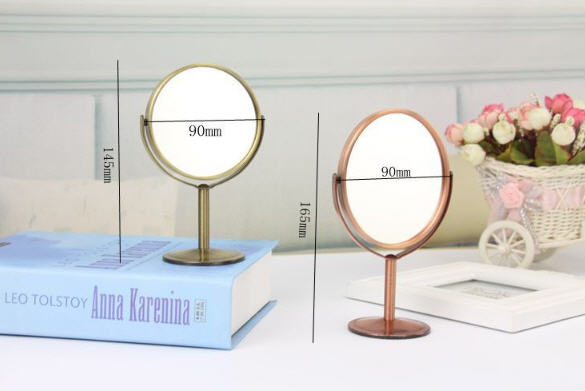 กระจกตั้งโต๊ะได้,กระจกตั้งโต๊ะขนาด14*9cm