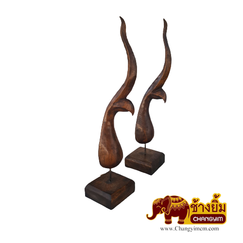 ช่อฟ้าปากนก สีโอ๊ค ( 14 นิ้ว )