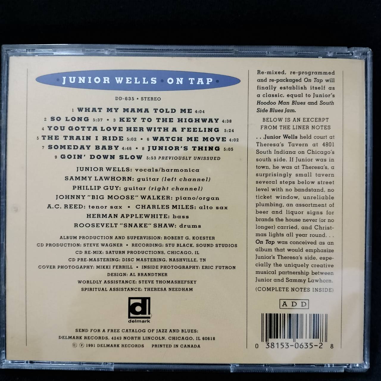 Junior Wells – On Tap / USA / แผ่นสวย