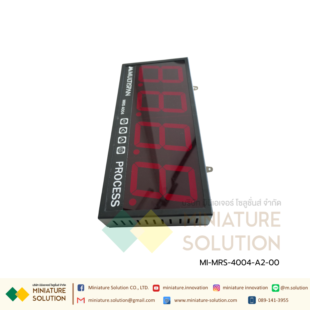 MRS-4004 Jumbo Display - Counter with i/p RS-485 Modbus (4" Display - Single side) Size : 160(H)x380(W)x55(D) mm