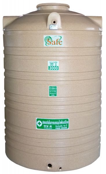ถังเก็บน้ำบนดินPE Safe แกรนิต ขนาด 3000 ลิตร รุ่น WTG-3000 (FOOD Grade)