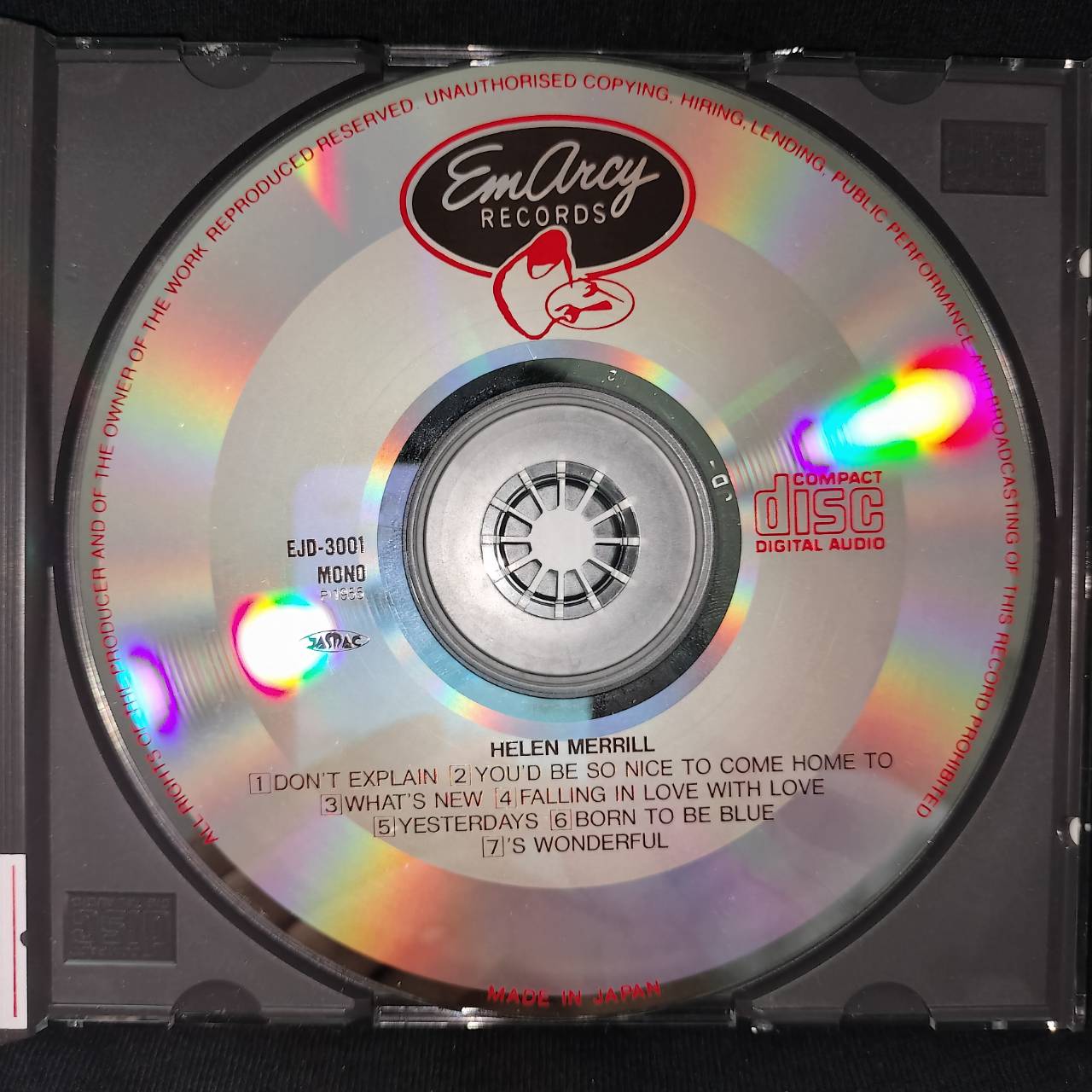 Helen Merrill – Helen Merrill / JAPAN / แผ่นสวย / มี Obi (ตำหนิยับและฉีก)