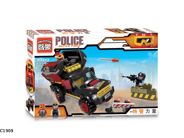 เลโก้จีน Enlighten 1909 ชุด ตำรวจ Police Battle Force