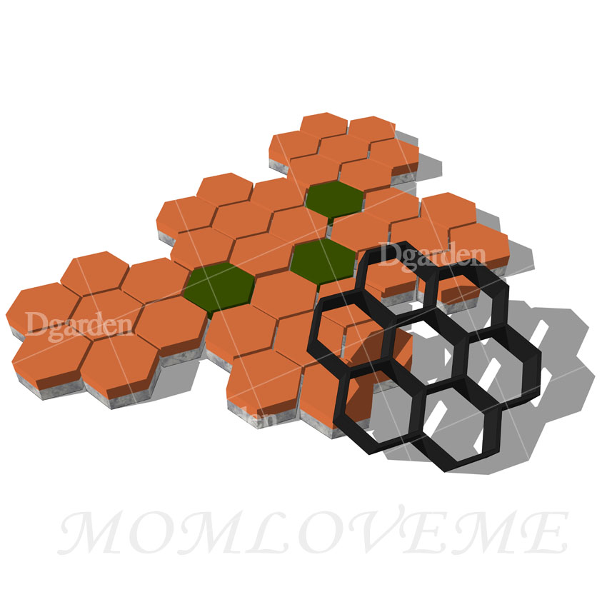 แม่พิมพ์ทางเดิน ลายรังผึ้ง D5