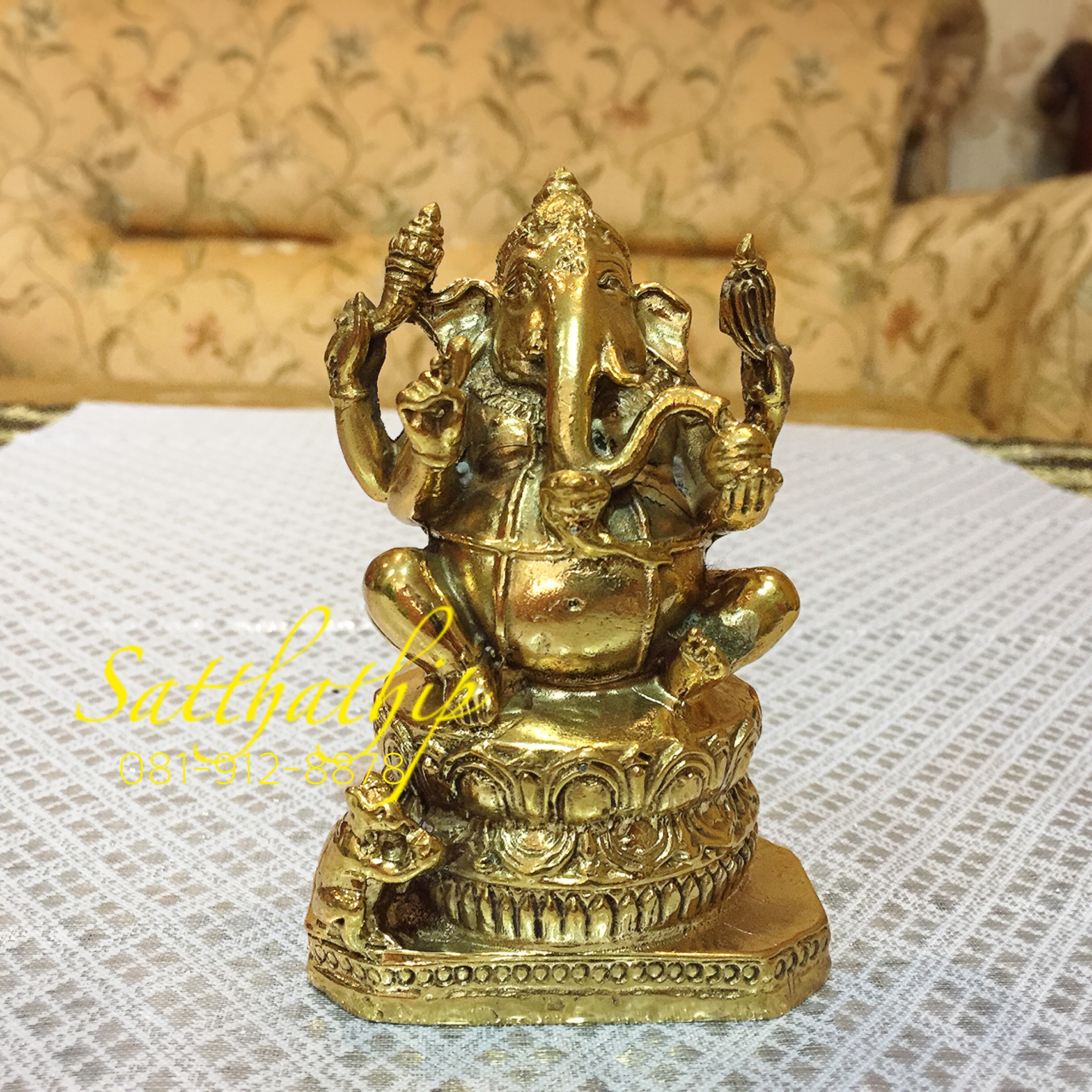 พระพิฆเนศ ปางสี่กร (ทองเหลือง) - Ganesha: Lord of Success