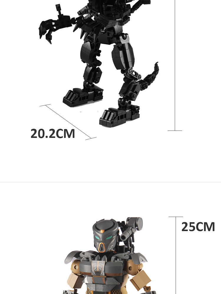 เลโก้จีน M38 (B0720A-B) (B0719A-B) ชุด Alien Vs Predator