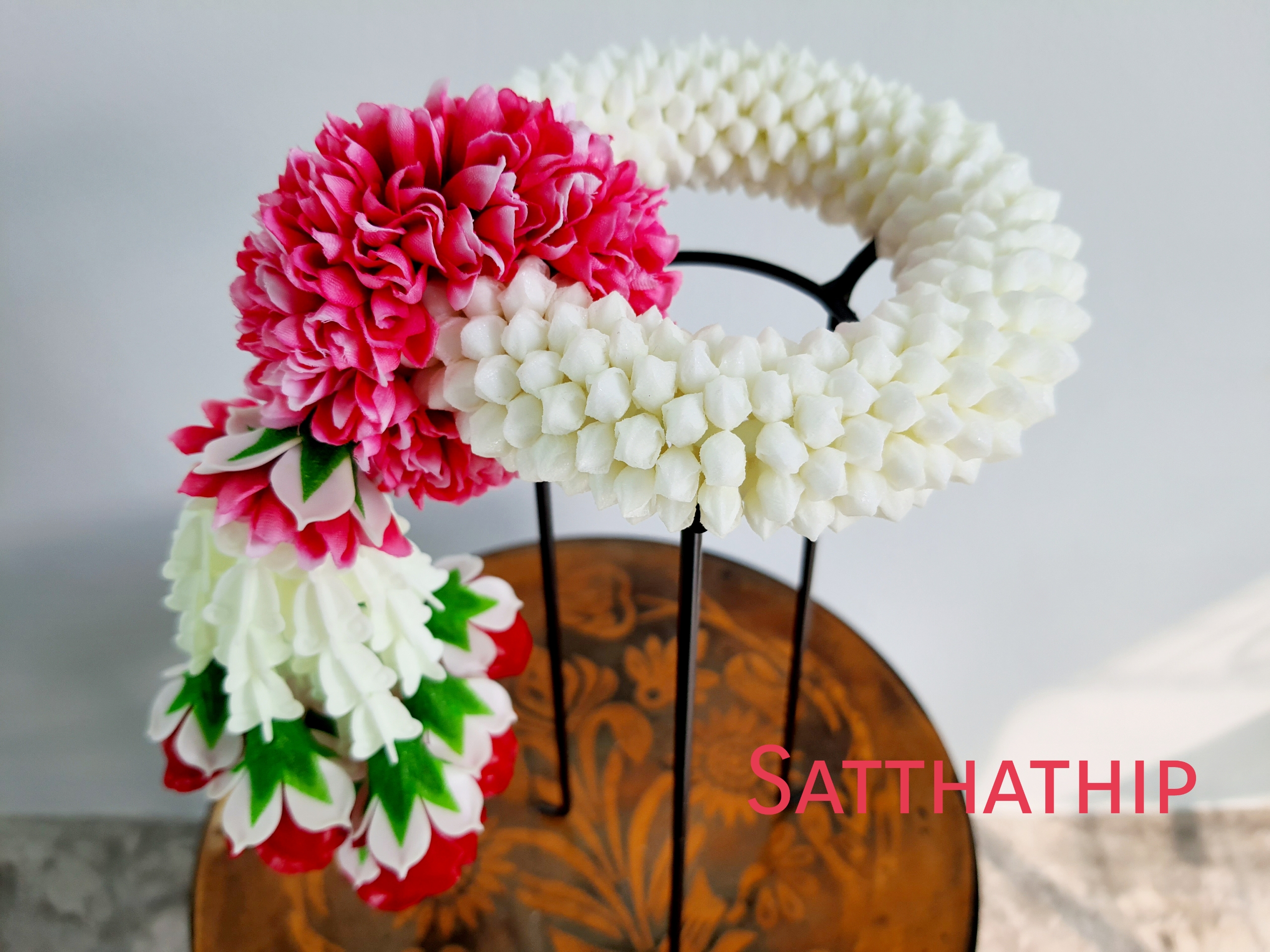 พวงมาลัยดอกพุดประดิษฐ์ - พวงมาลัยประดิษฐ์ - Artificial Garland