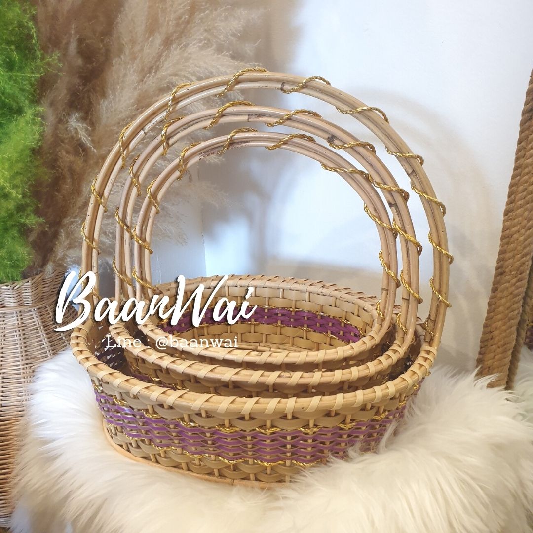 กระเช้า Code-003 หวายเทียม