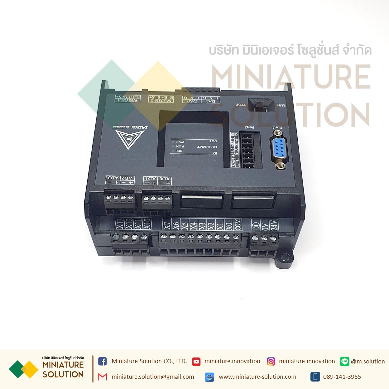 PLC LK3U-20MT-4AD-2DA MITSU GXWork