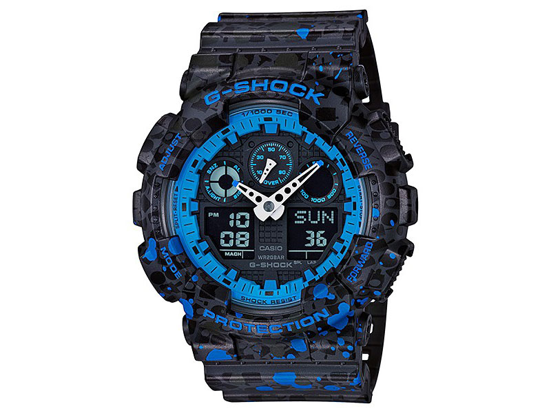 CASIO G-SHOCK นาฬิกาข้อมือ นาฬิกากันน้ำ นาฬิกาของแท้ ประกันศูนย์ CMG 1 ปี รุ่น GA-100ST-2A x STASH LIMITED EDITION