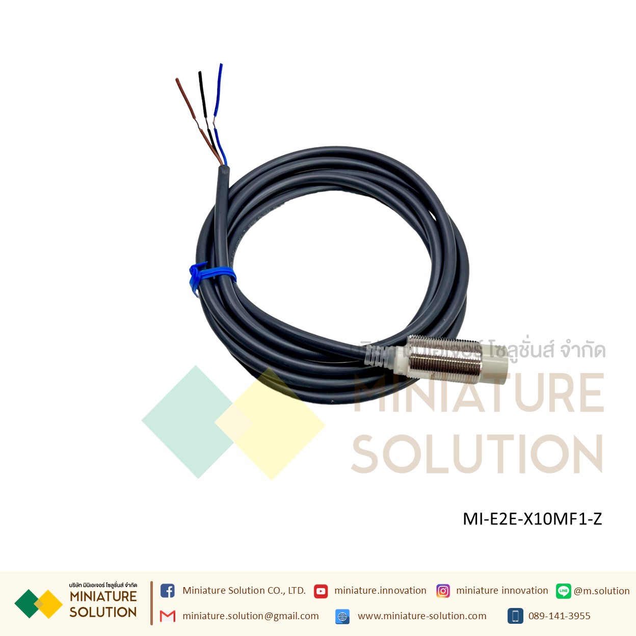 OMRON Proximity Sensor เซ็นเซอร์จับโลหะ ระยะจับ 2/10/14 มิล SIZE 8/18mm/M8 ไฟเลี้ยง 12-24 VDC PNP/NPN-NO