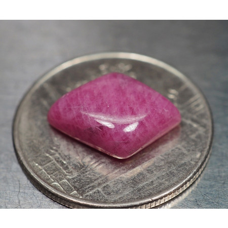 พลอยทับทิมแท้ (Ruby) 5 กะรัตสีชมพูอมม่วง
